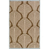Millport Modern Khaki/Dark Brown Area Rug