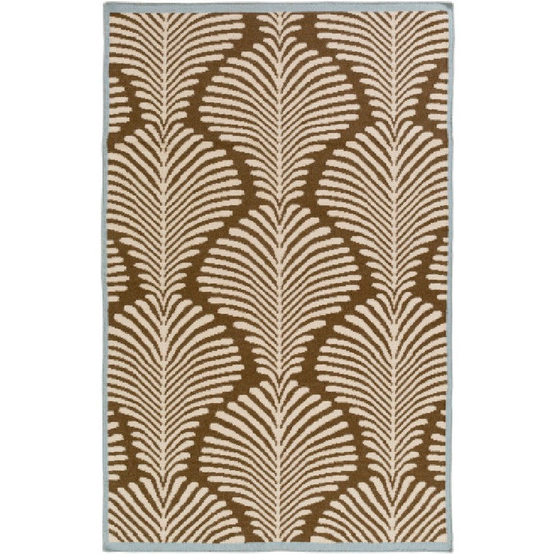 Millport Modern Khaki/Dark Brown Area Rug