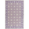 Millry Modern Dark Purple/Light Gray Area Rug