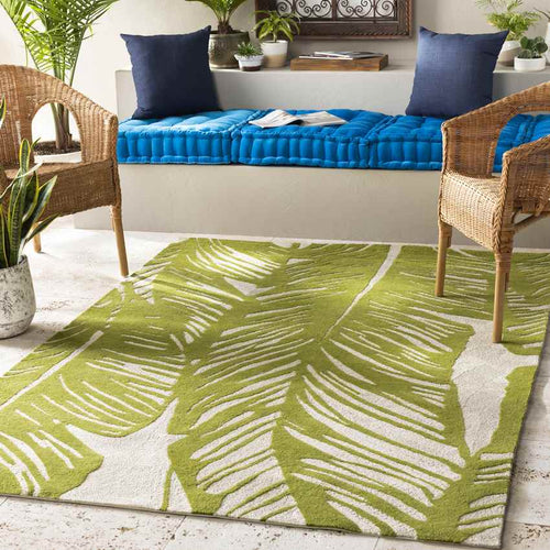 Barnet Coastal Olive/Beige Area Rug