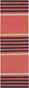 Oden Modern Coral/Ink/Light Gray Area Rug