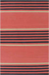 Oden Modern Coral/Ink/Light Gray Area Rug