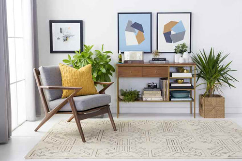 Okolona Modern Beige Area Rug