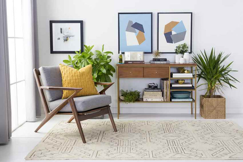 Okolona Modern Beige Area Rug