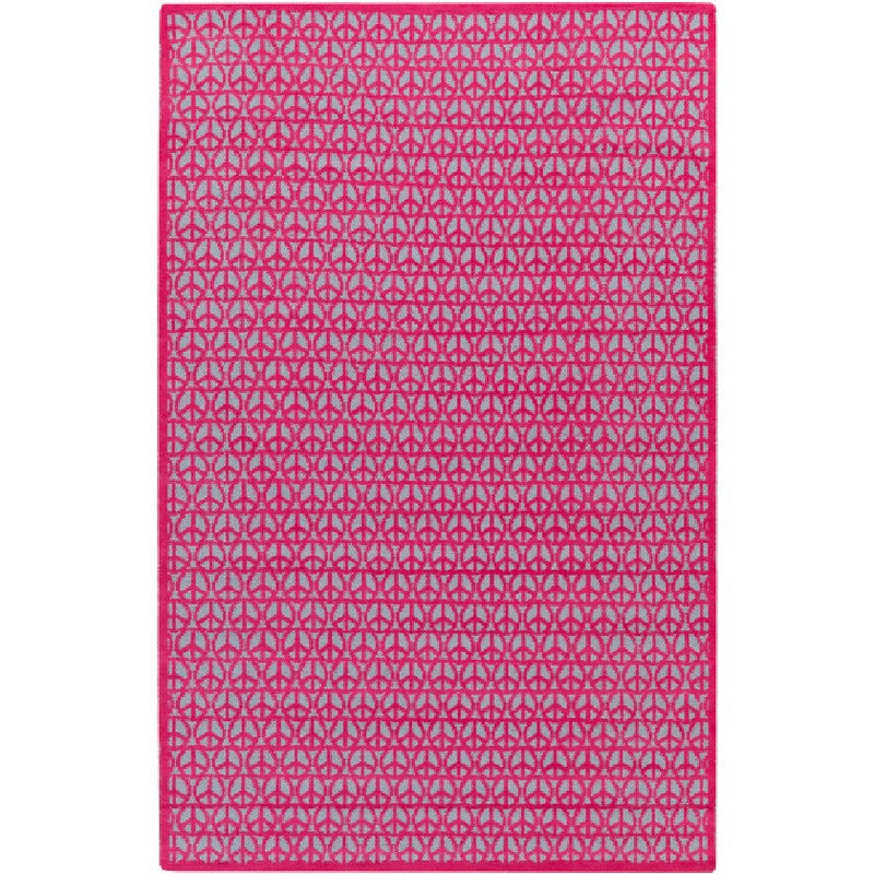 Omega Modern Pink Area Rug