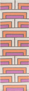 Opelika Modern Orange/Beige Area Rug