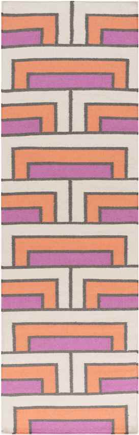 Opelika Modern Orange/Beige Area Rug