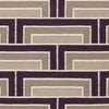 Opelika Modern Orange/Purple/Beige Area Rug
