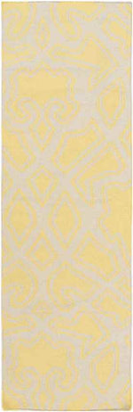 Ophir Modern Bright Yellow/Beige Area Rug