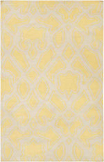 Ophir Modern Bright Yellow/Beige Area Rug