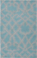 Ophir Modern Gray/Teal Area Rug