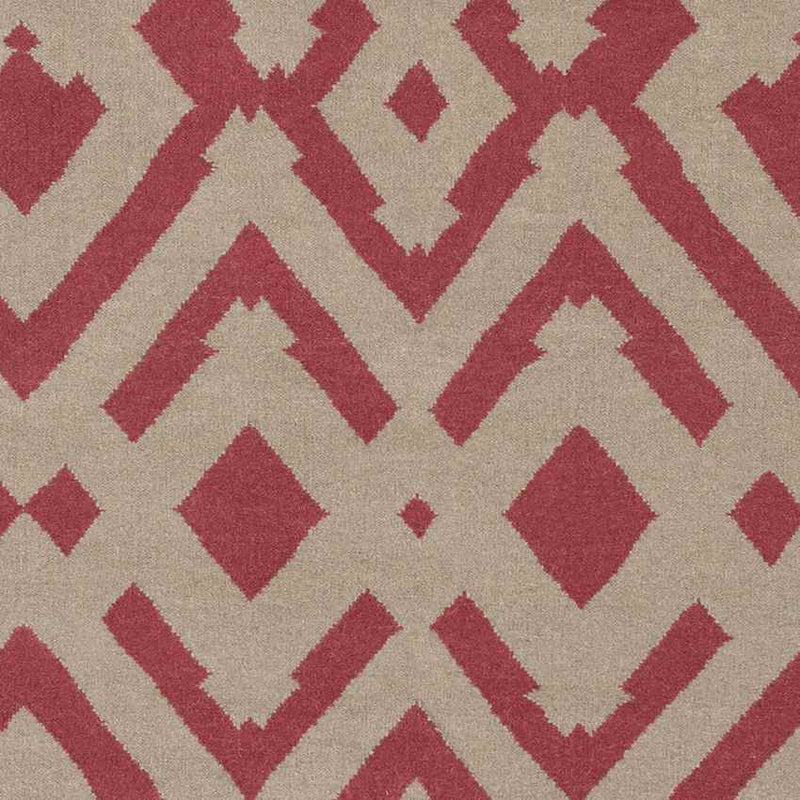 Oppelo Modern Grey/Burgundy Area Rug