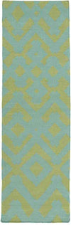 Oppelo Modern Teal/Moss Area Rug