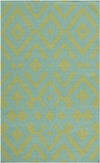 Oppelo Modern Teal/Moss Area Rug