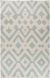 Oppelo Modern Aqua/Beige Area Rug