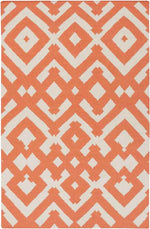 Oppelo Modern Ivory/Poppy Area Rug