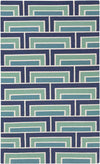 Opelika Modern Blue/Green Area Rug