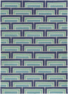 Opelika Modern Blue/Green Area Rug