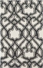 Ophir Modern Ivory/Black Area Rug