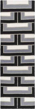 Opelika Modern Black/Grey Area Rug
