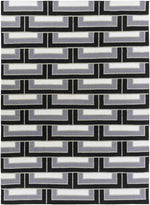 Opelika Modern Black/Grey Area Rug