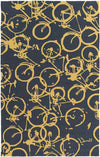 Ordway Modern Black/Gold Area Rug