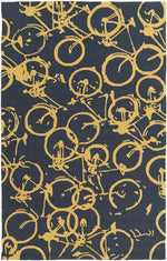 Ordway Modern Black/Gold Area Rug