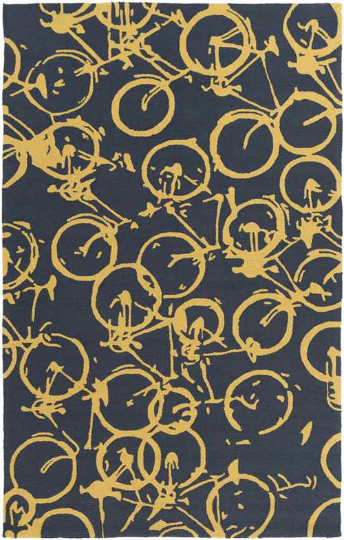Ordway Modern Black/Gold Area Rug