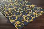Ordway Modern Black/Gold Area Rug