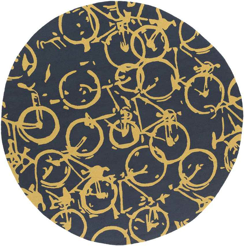 Ordway Modern Black/Gold Area Rug