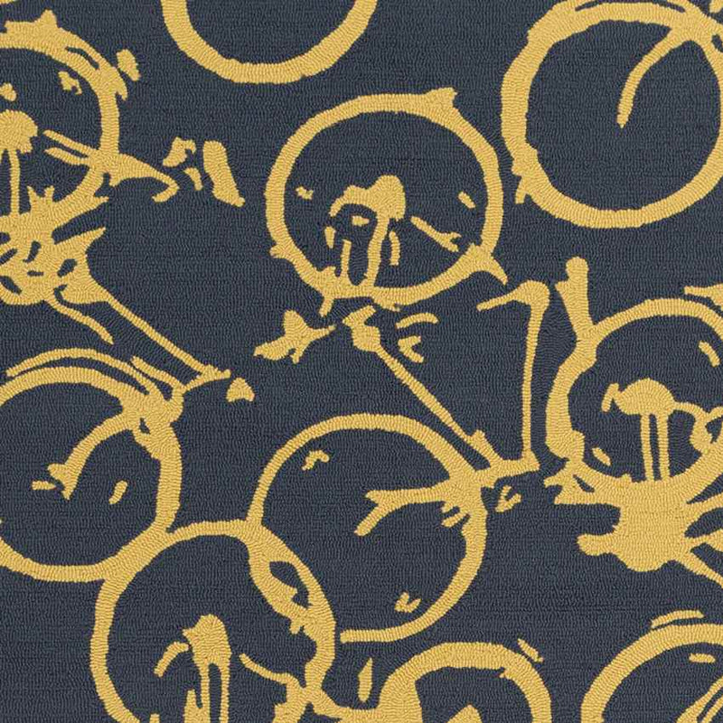 Ordway Modern Black/Gold Area Rug