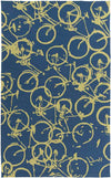 Ordway Modern Cobalt/Lime Area Rug