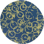 Ordway Modern Cobalt/Lime Area Rug
