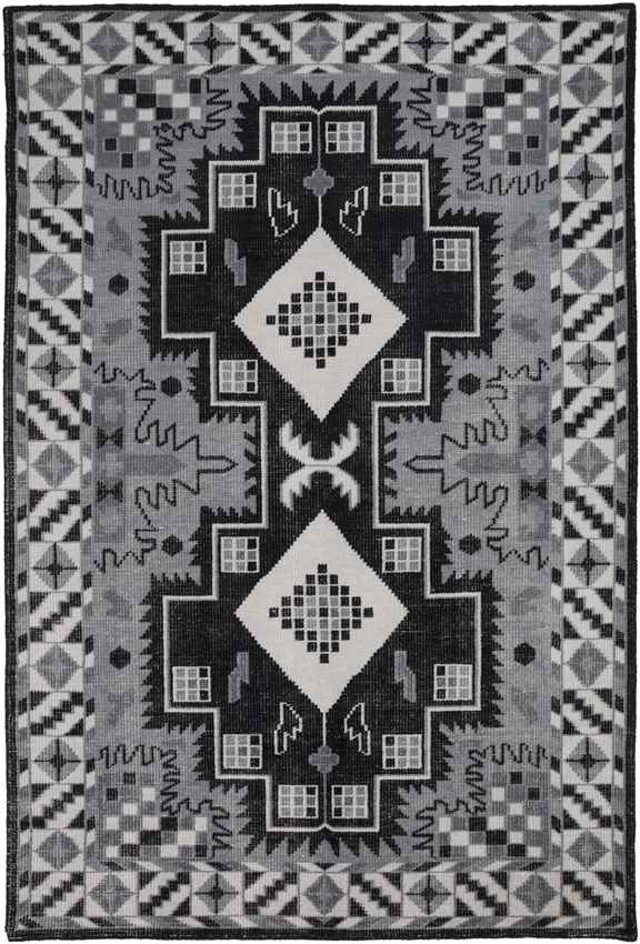 Plainview Modern Gray/Black Area Rug