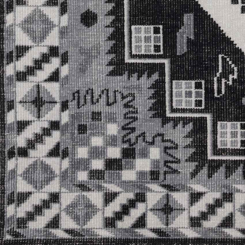 Plainview Modern Gray/Black Area Rug