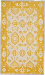Plainville Traditional Burnt Orange/Beige Area Rug