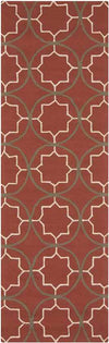 Oostwold Modern Burgundy Area Rug