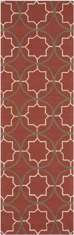 Oostwold Modern Burgundy Area Rug