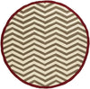 Quitman Modern Burgundy/Beige Area Rug
