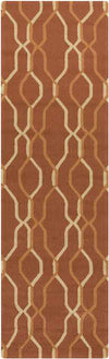 Rabun Modern Rust Area Rug