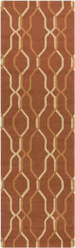 Rabun Modern Rust Area Rug