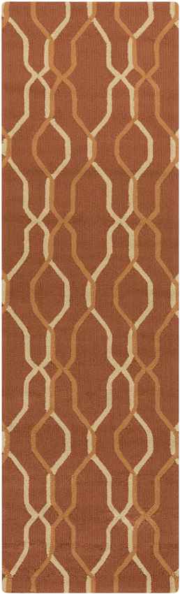 Rabun Modern Rust Area Rug