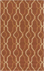 Rabun Modern Rust Area Rug