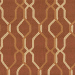 Rabun Modern Rust Area Rug