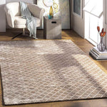 Blackpool Modern Khaki Area Rug