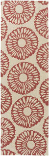 Ramah Modern Ivory/Rust Area Rug