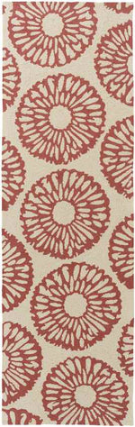 Ramah Modern Ivory/Rust Area Rug