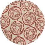 Ramah Modern Ivory/Rust Area Rug