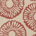 Ramah Modern Ivory/Rust Area Rug