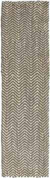 Orane Global Jute/Sisal Medium Gray/Cream Chevron Area Rug